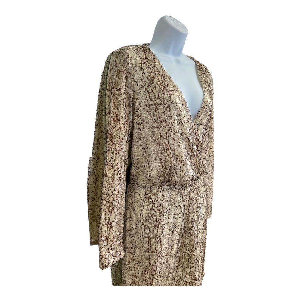 MODA INTERNACIONAL Sequined Python Snake Skin Pri… - image 3